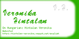 veronika hintalan business card